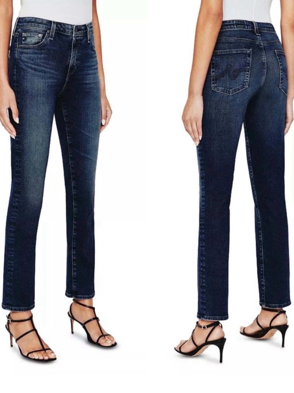 AG Adriano Goldschmeid The Mari- High Rise Straight Leg Jeans Size 26